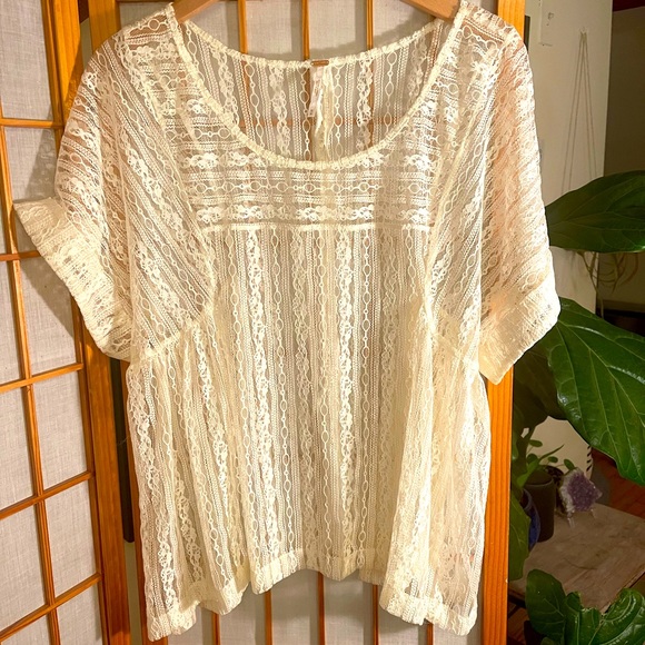 ❤️ Free People Lace Top ❤️ - Picture 1 of 14
